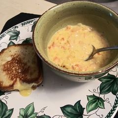 Cheesey Veggie Soup from a Mix A picture of Cheesey Veggie Soup from a Mix.