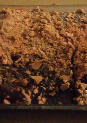 A picture of Down Home Butterfinger Cake.