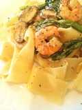 Shrimp Cream Pasta with Fresh Pasta