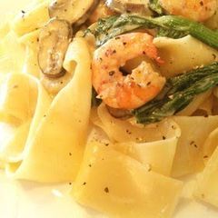 Shrimp Cream Pasta with Fresh Pasta A picture of Shrimp Cream Pasta with Fresh Pasta.