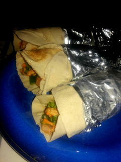 A picture of Vegetable wrap.