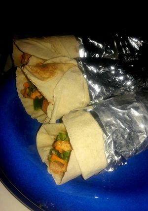 A picture of Vegetable wrap.