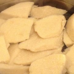 A picture of Okara Konnyaku With Dried Okara.