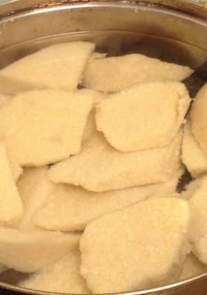 A picture of Okara Konnyaku With Dried Okara.