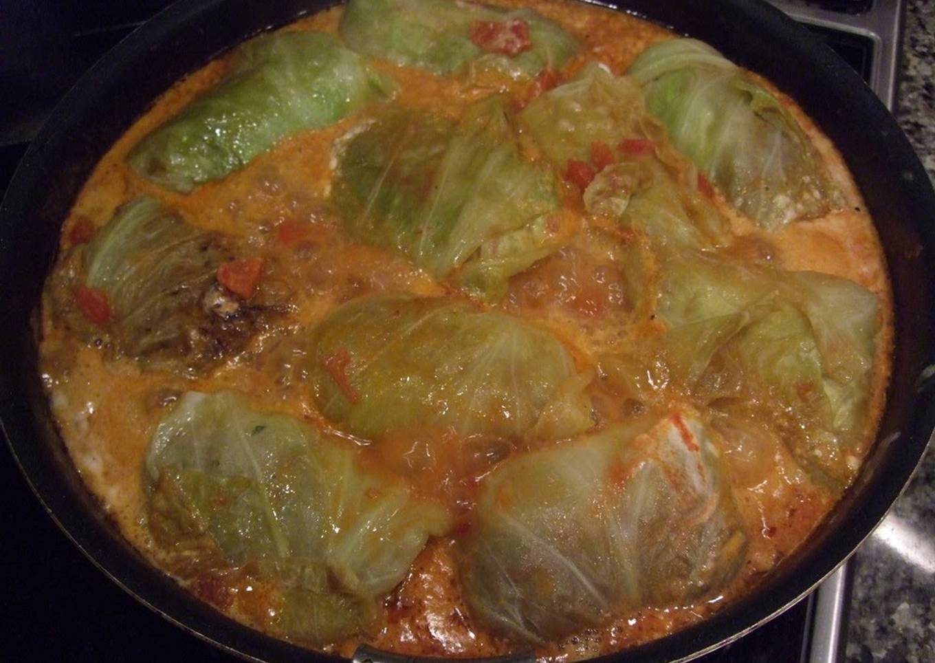 Russian Golubtsy (Stuffed Cabbage Roll)