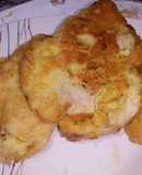 Pollo apanado delicado