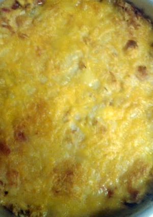 A picture of Mexican chicken taco bake.