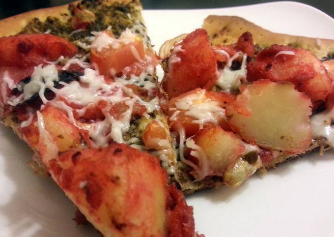 Easiest Way to Make Favorite Tandoori potato pizza