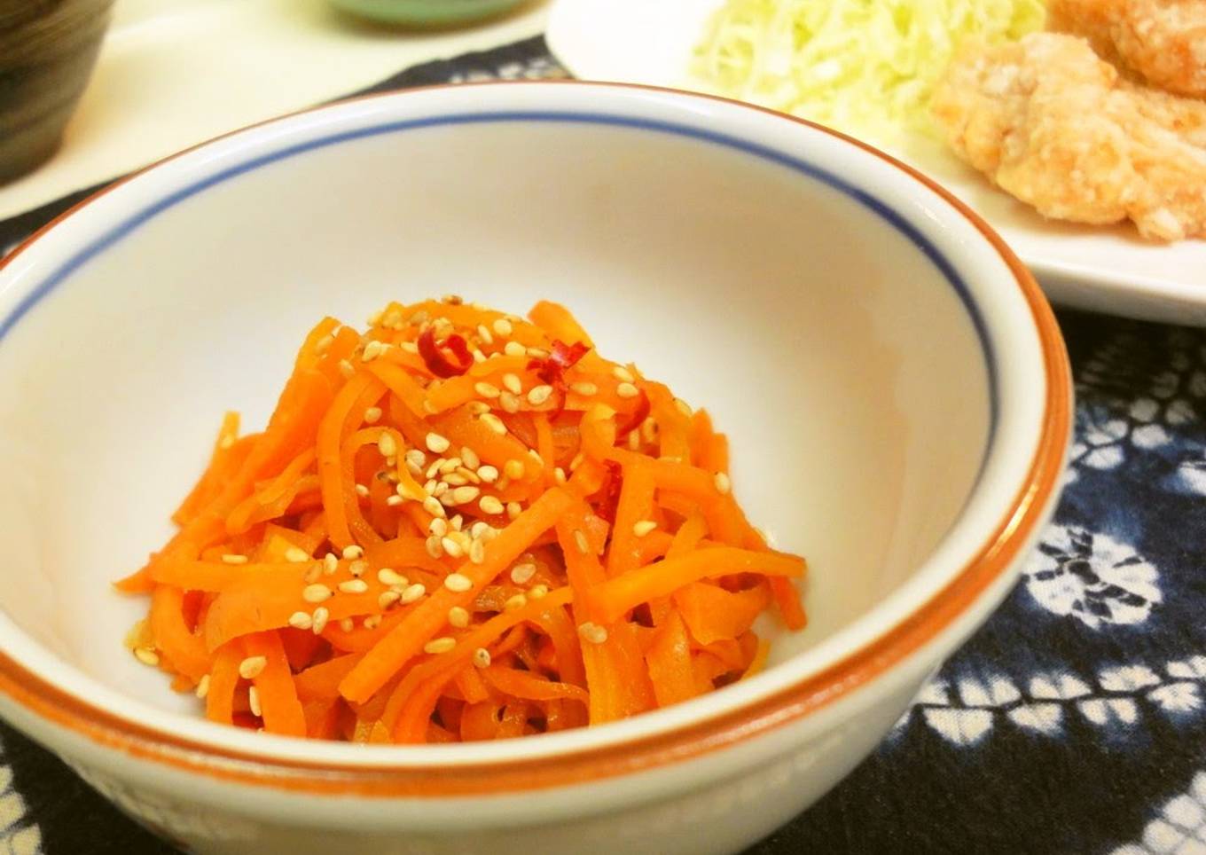 *Carrot Kinpira Stir-fry * For Bento Boxes *