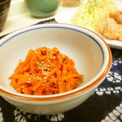 *Carrot Kinpira Stir-fry * For Bento Boxes * A picture of *Carrot Kinpira Stir-fry * For Bento Boxes *.