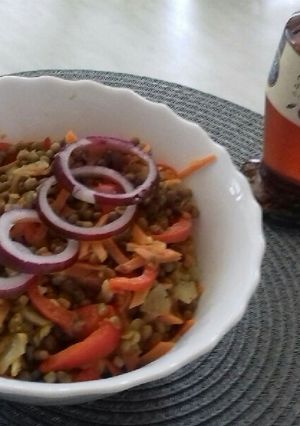 Perzsa lencsesaláta recept fotója