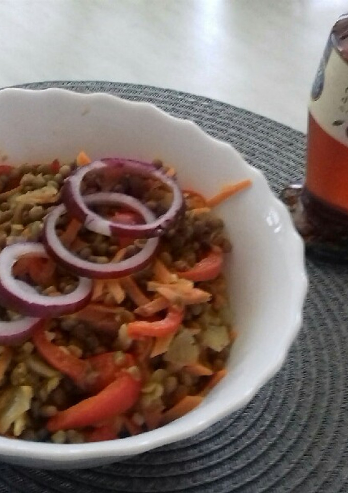 Perzsa lencsesaláta recept fotója