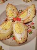 Potato Kibbeh with Eggs