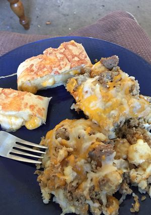 A picture of Cheesy Tot Casserole.
