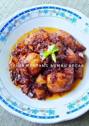 Foto resep Telur Kentang Bumbu Kecap (Ekstra Pedas)