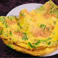 Una foto de Tortilla de huevo y ciboulette