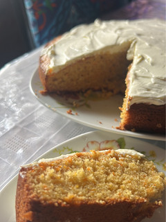 Una foto de Carrot cake (o torta de zanahorias)!!