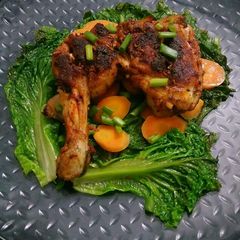 Pan Roasted Chicken Leg A picture of Pan Roasted Chicken Leg.