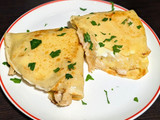 🧀 Crepes rellenos de pollo y queso 🍗