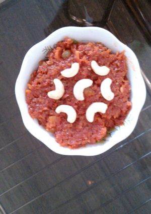 A picture of Gajar halwa.