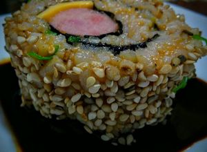 Una foto de Sushi Dog!