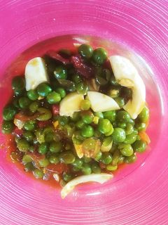 Una foto de Guisantes a la murciana