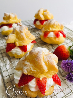 Foto resep Kue Sus - Choux Strawbery