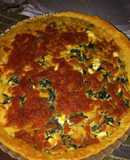 Quiche de champiñones y espinacas con un toque de malicia 😋 😁