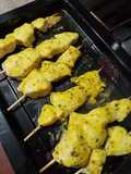 Brochetas de pollo muy sabrosas