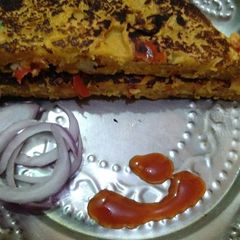 A picture of Besan tawa veg pakora.