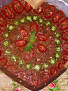 صورة لوصفة 🥩 لحمة بالصينية (كفتة بالخضرة) 🥩