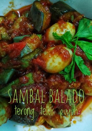 Foto resep Sambalado terong dan telur puyuh