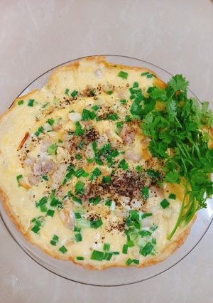 Hình của món Trứng chiên cơm quê.