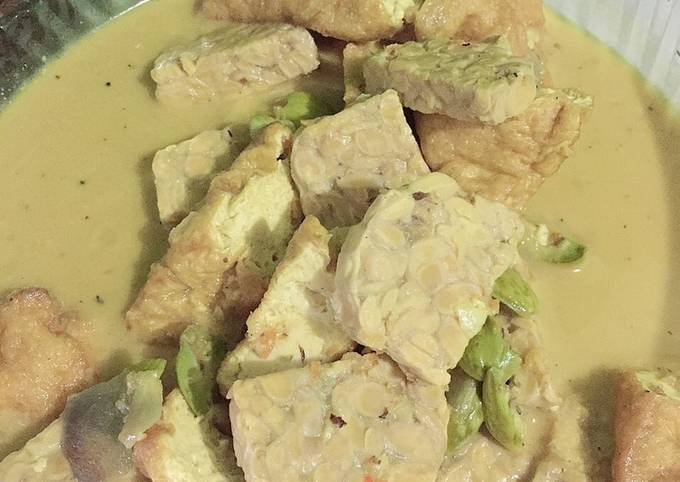 Langkah Mudah untuk Membuat Sayur tahu tempe santan yang Lezat Sekali