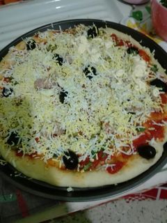 صورة لوصفة بيتزا يم يم 😋😋 تشهي بزاف بنينة 😍❤