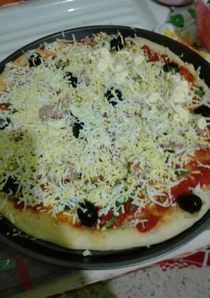 صورة لوصفة بيتزا يم يم 😋😋 تشهي بزاف بنينة 😍❤