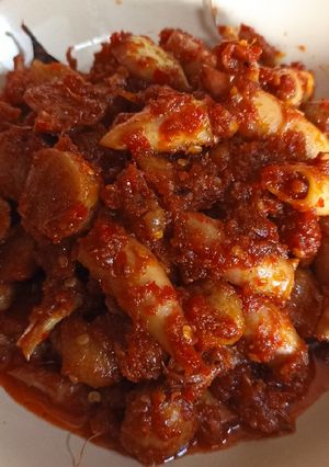 Foto resep Asin cumi mercon