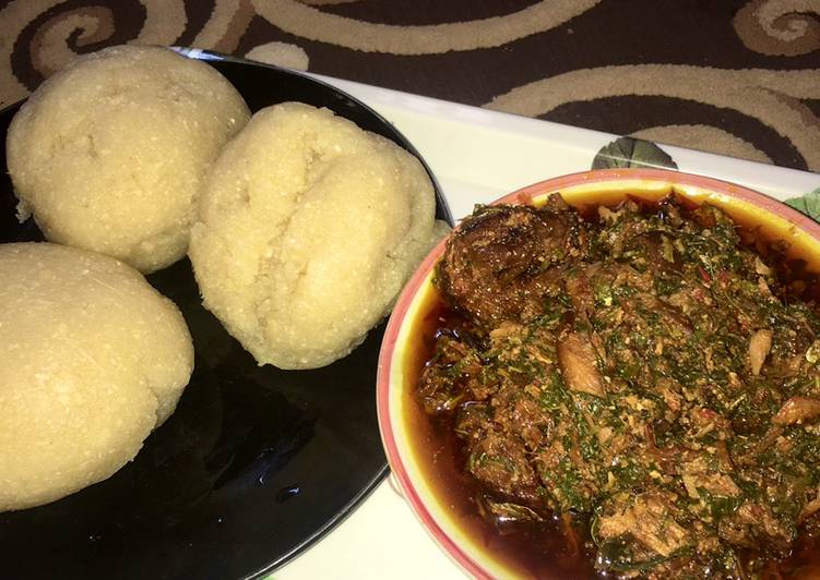 Step-by-Step Guide to Make Quick Eba & egusi soup🌶🥣🍽