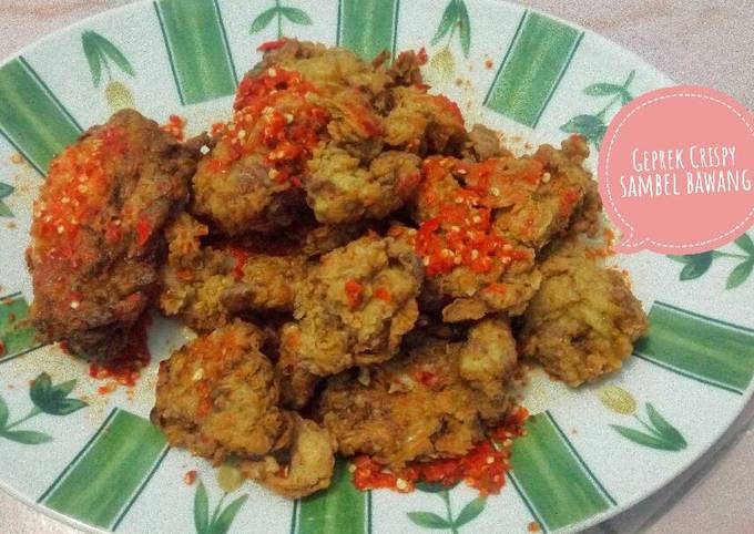 Ayam Geprek Sambel Bawang (Geprek Crispy)