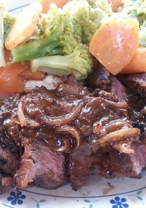 A picture of Oven fry steak.