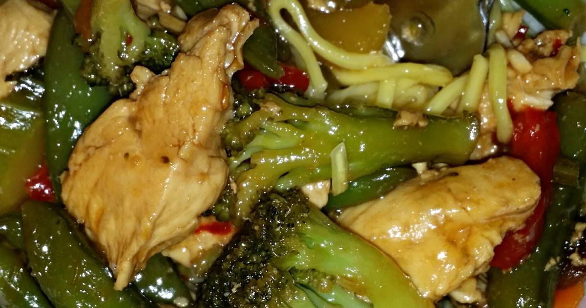 Chicken & veggie stir-fry Recipe by chefcyndc - Cookpad