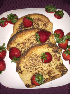 A picture of Cinnamon French Toast With Strawberries.