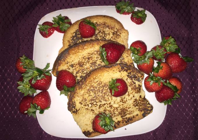 Recipe of Quick Cinnamon French Toast With Strawberries