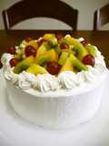 Fall Fruit Decorated Cake