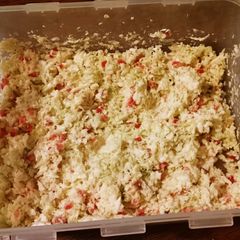 A picture of Grandma's Cole Slaw.