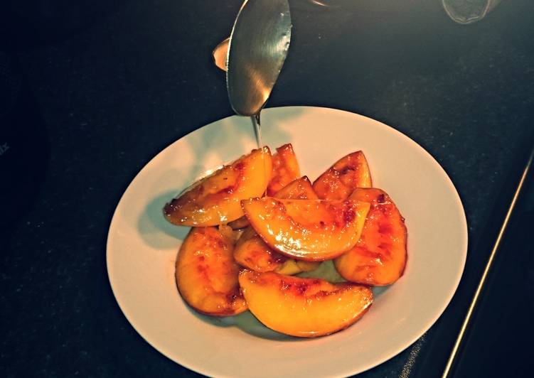 Grilled Peach and Honey