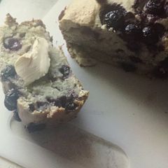 A picture of Buttermilk blueberry banana bread.