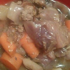 A picture of Italian stretch soup!.