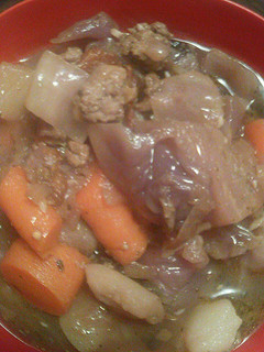 A picture of Italian stretch soup!.