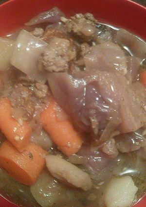 A picture of Italian stretch soup!.